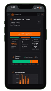 Screenshot Orelia Tilt Sensor
